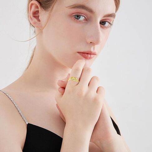 Wrap around YEE HAW Western Rings 925 Sterling Silver Country Southern Hippie Boho Cowgirl Rodeo Jewelry for Women in Kuwait