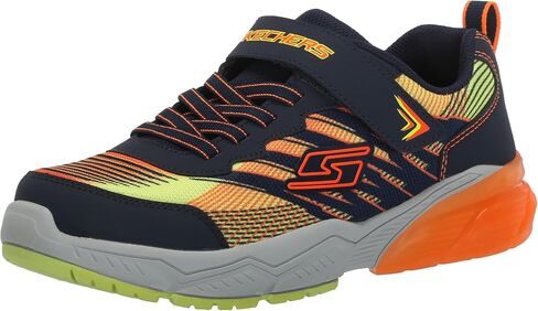 Skechers Unisex-Child THERMOFLUX 2.0-BRODOX Sneaker, Navy/Orange, 3 Little Kid in Saudi Arabia