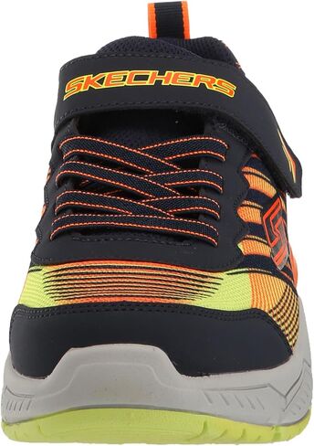 Skechers Unisex-Child THERMOFLUX 2.0-BRODOX Sneaker, Navy/Orange, 3 Little Kid in Saudi Arabia