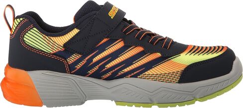 Skechers Unisex-Child THERMOFLUX 2.0-BRODOX Sneaker, Navy/Orange, 3 Little Kid in Saudi Arabia