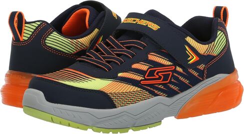 Skechers Unisex-Child THERMOFLUX 2.0-BRODOX Sneaker, Navy/Orange, 3 Little Kid in Saudi Arabia