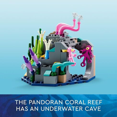 LEGO Avatar: The Way of Water Mako Submarine 75577 نموذج لعبة قابل للبناء، مجموعة محيط تحت الماء مع شخصيات سمكة وراي ستينغراي الغريبة، هدية فيلم للأطفال ومحبي الأفلام in Saudi Arabia