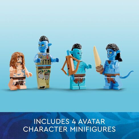 LEGO Avatar: The Way of Water Mako Submarine 75577 نموذج لعبة قابل للبناء، مجموعة محيط تحت الماء مع شخصيات سمكة وراي ستينغراي الغريبة، هدية فيلم للأطفال ومحبي الأفلام in Saudi Arabia