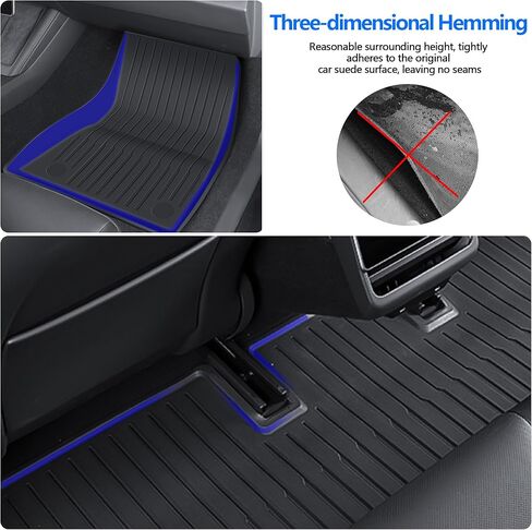 سجادات أرضية السيارة متوافقة مع Tesla New Model 3 لجميع الأحوال الجوية Cargo Liner 2024 in Kuwait