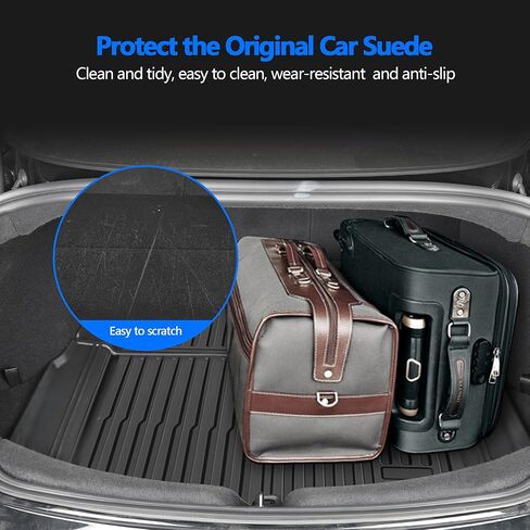 سجادات أرضية السيارة متوافقة مع Tesla New Model 3 لجميع الأحوال الجوية Cargo Liner 2024 in Kuwait