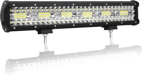 Willpower 2 Pieces 4 inch 60W LED Light Bar Work Light 4 Row Spot Flood Beam Off Road Auto Fog Driving Lamp for Trucks Tractor 4X4 Jeep Boat 12V 24V Waterproof IP67 in Saudi Arabia