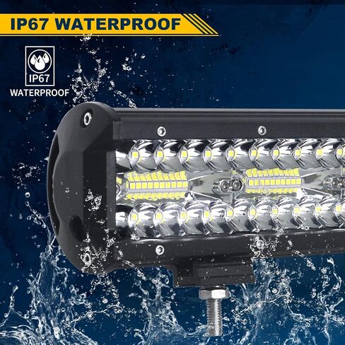 Willpower 2 Pieces 4 inch 60W LED Light Bar Work Light 4 Row Spot Flood Beam Off Road Auto Fog Driving Lamp for Trucks Tractor 4X4 Jeep Boat 12V 24V Waterproof IP67 in Saudi Arabia