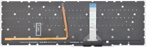 Replacement Keyboard with Red Backlight Compatible with Acer Nitro 5 AN515-45 AN515-56 AN515-57 AN515-58 AN517-41 AN517-45 AN517-52 AN517-57.Predator Helios 300 PH315-54 PH315-55 PH317-51 in Saudi Arabia