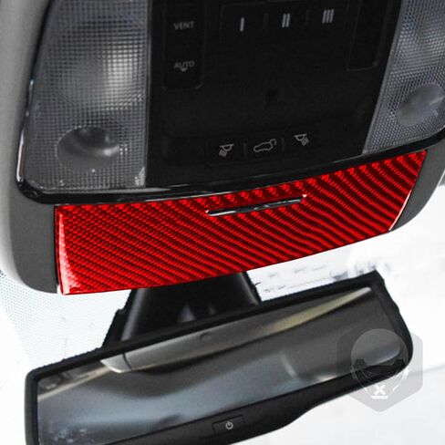 حقيقية لينة من ألياف الكربون سيارة الإشعال زر لوحة زر المحرك بدء إيقاف زر حلقة تقليم قسط ملصق متوافق مع دودج دورانجو 2014-2020 اكسسوارات السيارات الداخلية الأحمر in Kuwait