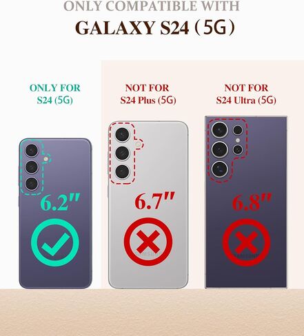 GVIEWIN for Samsung Galaxy S24 Case with Screen Protector & Camera Lens Protector, [Military Grade Drop Test] Full Body Protection Rugged Marble Phone Cover Women 6.2" (Desert Dream/Green) in Saudi Arabia