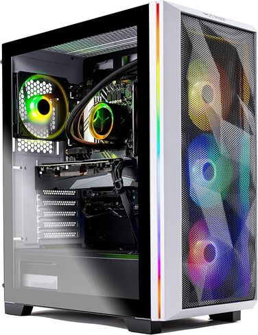 Skytech Gaming Azure Gaming PC, Ryzen 7 7700X 4.5 GHz, RTX 4080, 1TB NVME Gen4, 32GB DDR5 RAM RGB, 1000W Gold ATX 3.0 PSU Wi-Fi, Win 11 Home, RGB-Keyboard and RGB-Mouse Included in Saudi Arabia
