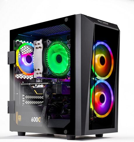 كمبيوتر سطح المكتب للألعاب Skytech Gaming Chronos - Intel Core i7 12700F 2.1 جيجا هرتز، NVIDIA RTX 4070، 1 تيرابايت NVME SSD، 16 جيجابايت DDR4 RAM 3200، 750 واط ذهبي PSU، 240 مم AIO، 11AC Wi-Fi، Windows 11 Home 64 بت، أبيض in Saudi Arabia