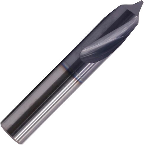مثقاب نقط من الكربيد الصلب عالي الأداء من BestParts - مطلي بـ AlTiN، 90 درجة، 2 فلوت، قطر عرقوب 1/2 بوصة، طول الناي 1-1/4 بوصة، الطول الإجمالي 3 بوصة in Saudi Arabia