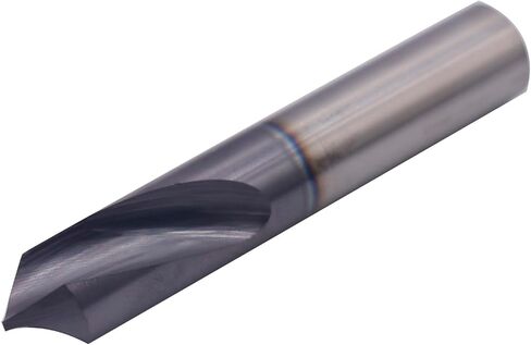 مثقاب نقط من الكربيد الصلب عالي الأداء من BestParts - مطلي بـ AlTiN، 90 درجة، 2 فلوت، قطر عرقوب 1/2 بوصة، طول الناي 1-1/4 بوصة، الطول الإجمالي 3 بوصة in Saudi Arabia