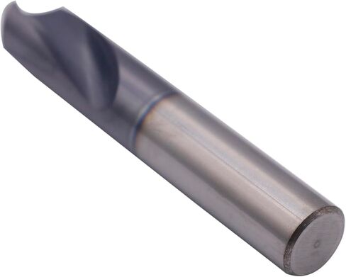 مثقاب نقط من الكربيد الصلب عالي الأداء من BestParts - مطلي بـ AlTiN، 90 درجة، 2 فلوت، قطر عرقوب 1/2 بوصة، طول الناي 1-1/4 بوصة، الطول الإجمالي 3 بوصة in Saudi Arabia