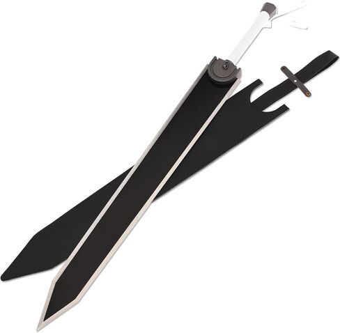ZiQing Dragon Slayer Berserk Guts Sword 49 بوصة دعامة لعب الأدوار معدنية كاملة مع غمد، قطعة عرض قابلة للجمع in Kuwait