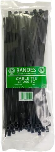 Cable Zip Ties Heavy Duty 4 Inch 100pcs Premium Plastic Wire Ties with 18 Pounds Tensile Strength Self-Locking Black Nylon Tie Wraps for Indoor and Outdoo (4 Inch) zip ties assorted sizes in Saudi Arabia