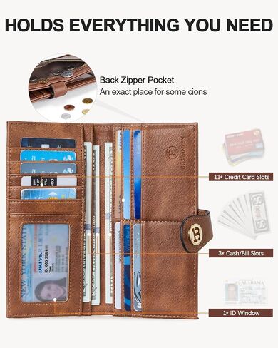 BOSTANTEN Small Sling Bag for Women ＆ Wallet for Women Leather RFID Blocking Card Holder in Saudi Arabia
