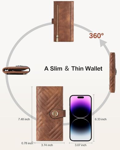 BOSTANTEN Small Sling Bag for Women ＆ Wallet for Women Leather RFID Blocking Card Holder in Saudi Arabia