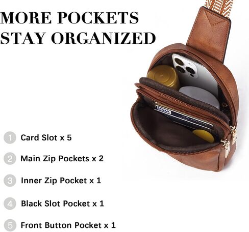 BOSTANTEN Small Sling Bag for Women ＆ Wallet for Women Leather RFID Blocking Card Holder in Saudi Arabia