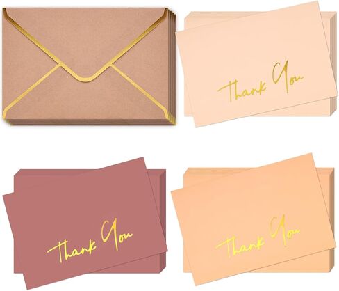 JOHOUSE 50PCS Gift Card Envelopes, Kraft Envelope with Gold Border Small Envelope Heart Shaped Clasp for Wedding Birthday Note Cards Business Card in Saudi Arabia