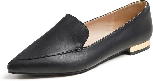 FEVERSOLE Women's Loafer Flat Pointed Deco Low Heel Fashion Slip On Dress Driving Office Shoes in Saudi Arabia