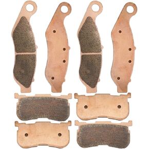 Motorcycle Front Rear Sintered Copper Alloy Disc Brake Pad Compatible with Harley Davidson FLRT Freewheeler Trike FLHTCUTG Tri Glide Ultra Trike 2014 2015 2016 2017 2018 FA638F FA641R