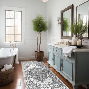 Area Rug 2x3 - Low Pile Area Rugs for Living Room - Vintage Area Rug for Bedroom, Dining Room, Dorm Carpet - Lightweight Rugs for Bedroom Aesthetic - Washable Non Slip Office Rug - Farmhouse Rug
