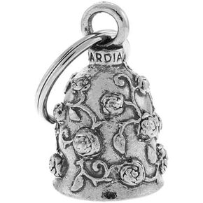 Guardian Bell Sentiment Good Luck Bell w/Keyring & Black Velvet Bag | Motorcycle Bell | Lead-Free Pewter | Made in USA