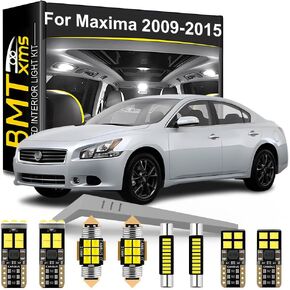 LED Interior Light Kit Replacement for Nissan Maxima 2009 2010 2011 2012 2013 2014 2015, Super Bright 6000K White