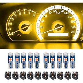 Car Super Bright Light LED Lights, High Brightness LED Indicator Light, Car Dashboard T5 LED Lights, High Light 3030-3SMD LED Lights for Dashboard Instrument Panel (Pink purple-10PCS) in Saudi Arabia