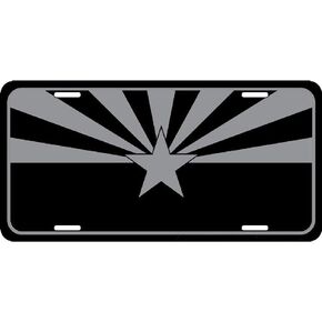 Arizona Flag License Plate Metal Sign 12"x6"
