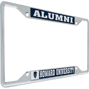 Desert Cactus Howard University Bison HU HBCU Metal License Plate Frame for Front or Back of Car Officially Licensed (Alumni)