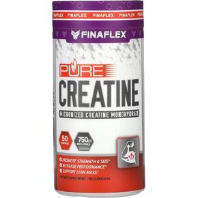 FINAFLEX Pure CREATINE - 150 Capsules - Promotes Muscular Strength, Size & Performance - 100% Pure, Micronized Creatine Monohydrate - 50 Servings