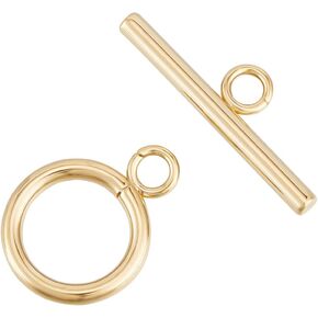 Beebeecraft 1 صندوق 20 مجموعة تبديل المشابك 24K مطلية بالذهب النحاس والمجوهرات المشابك موصلات حلقة مستديرة تبديل T شريط المشابك مجموعات لصنع قلادة سوار القرط