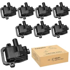 Ignition Coil Pack Compatible with V8 5.7 8.1 1998 1999 2000 2001 2002 Chevy Camaro Corvette Silverado Suburban Express, GMC Sierra Yukon XL Savana, 2004 2005 Cadillac CTS 5.7L 8.1L, C1144 UF192, 8pc