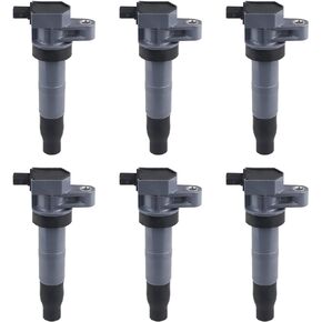 JDMON Ignition Coils Pack Cmpatible with Kia Sedona Sorento Hyundai Santa Fe Azera Genesis Sonata Veracruz Kia Borrego Amanti Cadenza 2006-2018 3.3L 3.8L V6 27301-3C000 27301-3C010 UF546 C1544