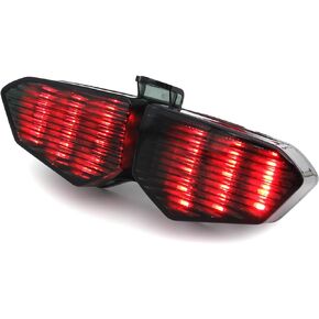 Bright Integrated LED Tail Light Brake Stop Turn Signal Lamp Waterproof Rear Position Light for Yamaha YZF R6 2003-2005 Yamaha YZF R6S 2008 (Yamaha YZF-R6, 2003-2005)