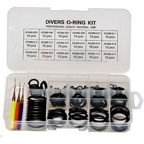 Innovative 200 pieces O-Ring Kit with 3 Assorted Brass Picks