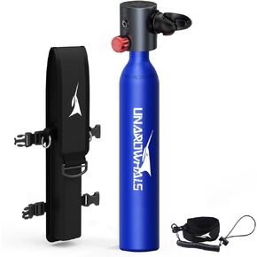 Mini Scuba Tank, 5-10 Minutes Usage Time Scuba Tank Kit, DOT/CE-EN250 Certification Dive Tank, 0.5L(3.5Cu Ft) Capacity Portable Scuba Tank, 3000 Psi Max Pressure, Aluminum Diving Tanks