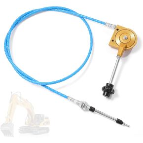 Manual Throttle Cable 2m Throttle Accelerator Cable Replacement for Excavator Mixer
