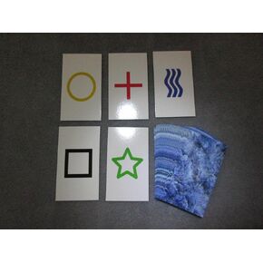 1PK E04C Low Cost Zener Style UNMARKED ESP Testing Cards - not Marked - not a Magic Trick