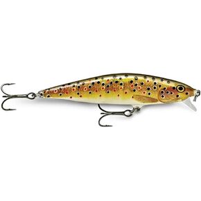 Rapala Flat Rap 08 Fishing lure, 3.125-Inch, Brown Trout