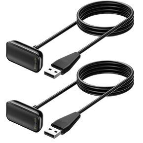 Oumida Charger for Fitbit Luxe Replacement USB Charging Cable (2 Pack) 1.6ft Durable Portable Charging Dock Cord for Fitbit Luxe Accessories