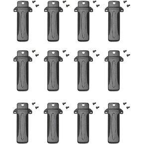 KBH-10 Belt Clip Compatible for Kenwood TK-260G TK-2302 TK-3302 TK-270G TK-272G TK-280 TK-380 TK-290 TK-390 TK-3200 TK-3300 NX240 TK-2200 NX340 Walkie Talkie Two Way Radio 12Pack