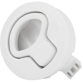 Acouto Flush Pull Hatch Latch Marine Boat Plastic Flush Pull Slam Latch Hatch for RV Marine Boat Deck Hatch (White)