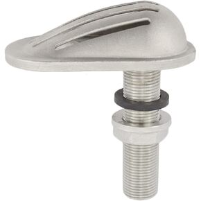 keehui Stainless Steel 316 Marine Grade Boat Intake Strainer Threaded Thru-Hull Inlet Filter Scoop with Rubber Gaskets