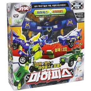 Season 5 MAHAPEACE Transforming Robot 2 Cars Combination (Single Product)