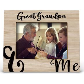 Great Grandpa Picture Frame - Great Grandpa Frame, Great Grandpa Frames For Pictures, Fathers Day Gift for Great Grandpa from Grandkids, Great Grandpa and Me Photo Frame(5x7 Inch Photo)