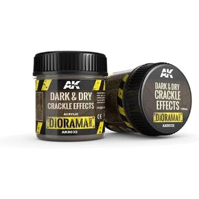 AK Interactive Diorama Effects 8032 Dark and Dry Crackle 100ml